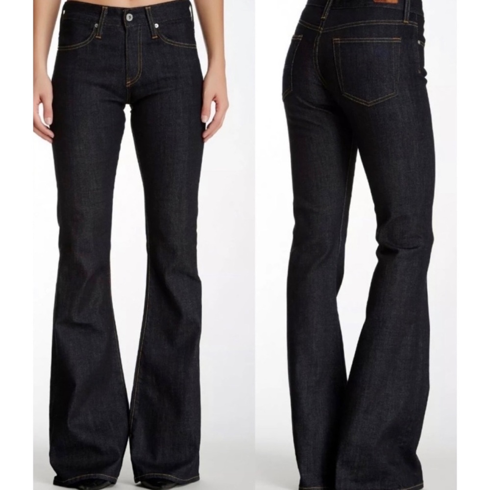 AG Farrah 70s Bell Bottom Womens Jeans Adriano Goldschmied Flare Wide Leg SZ 29